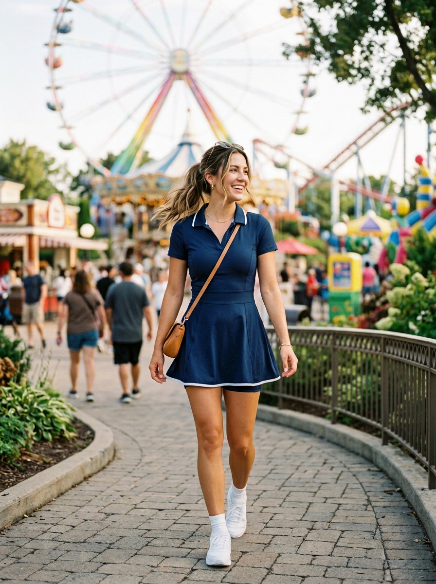 Tennis Dress With Built-In Shorts