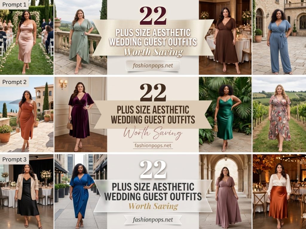 plus size aesthetic wedding guest outfits