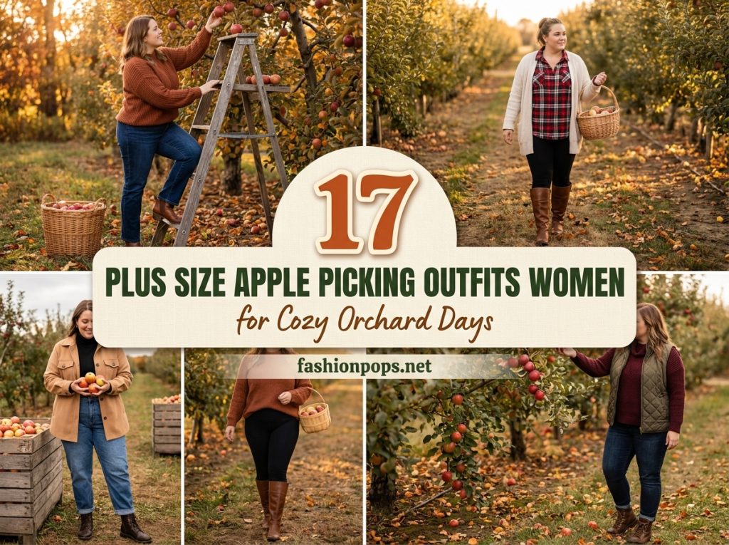 plus size apple picking outfits women