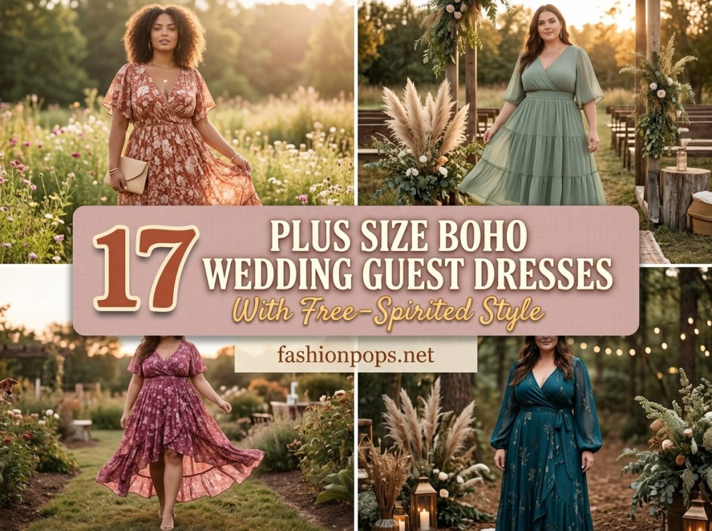 plus size boho wedding guest dresses