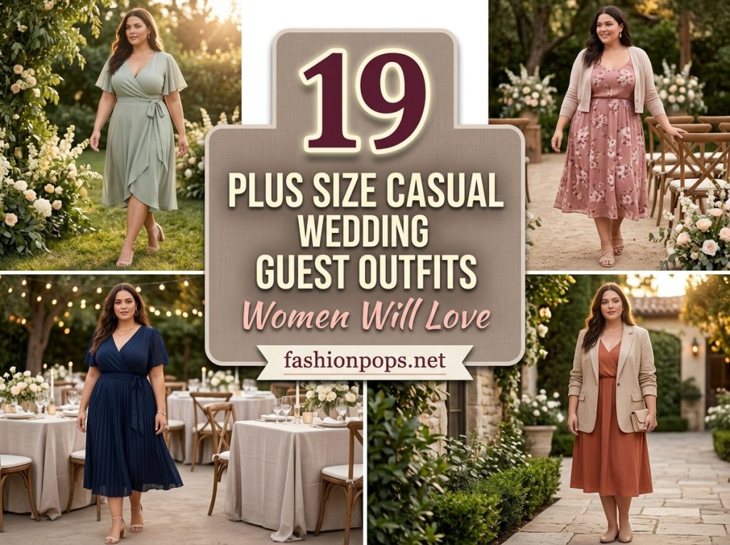 plus size casual wedding guest outfits women