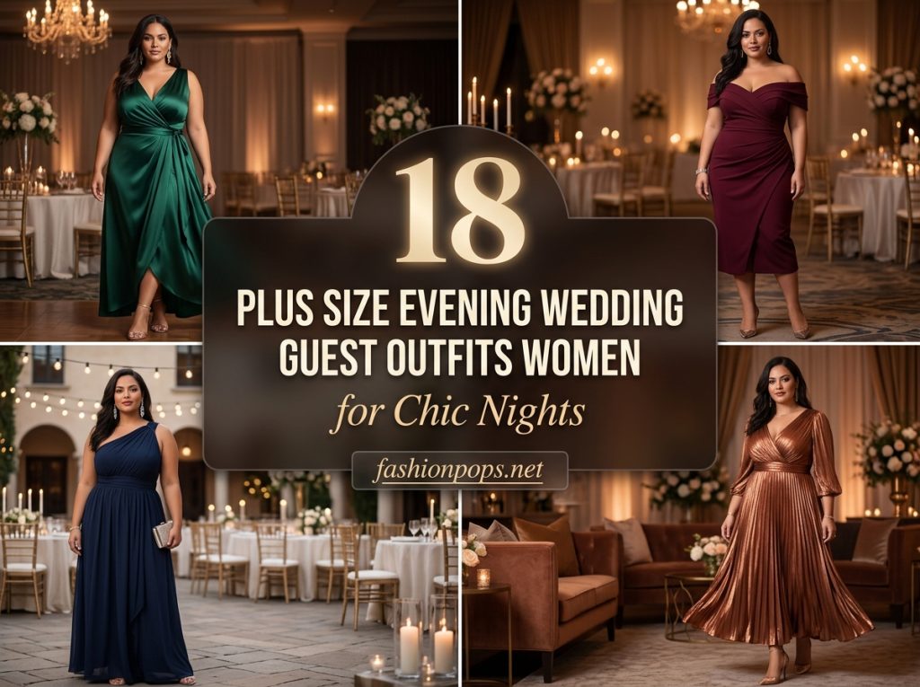 plus size evening wedding guest outfits women