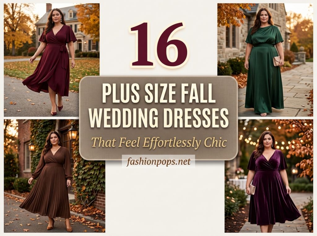plus size fall wedding guest dresses
